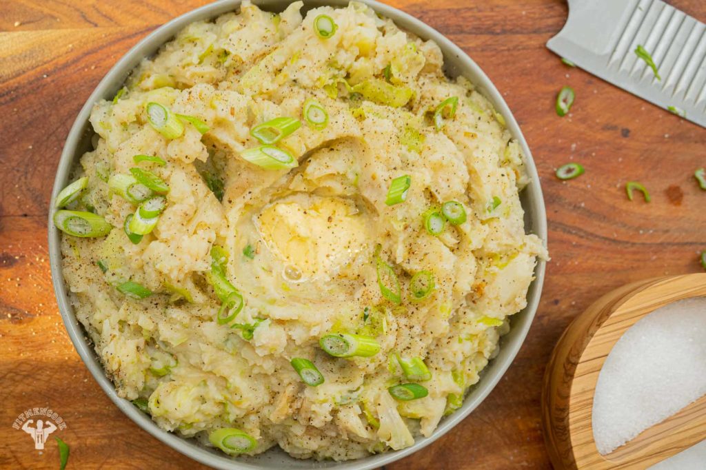 Potato & Cauliflower Colcannon-ish